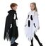 Gespenst Kostüm Kinder mit Leuchtendem,3-12 Jahre Halloween Kostüm Kinder Geist Umhang Weiß mit Kapuze & Kürbis Bag,Geistergesicht Boo Geister Kostüme Mädchen Jungen für Halloween Karneval Cosplay(S)