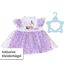 Baby Annabell Kleid Tutu lila 43cm, Puppenkleid mit Tüll und Sternen für 43 cm Puppen, 710296 Zapf Creation