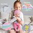Baby Puppen Puppenkleidung 35-43 cm 1 graue Jacke + 1 gestreifter Pullover + 1 Strickmütze + 1 Paar Socken, Kleidung Outfits für Baby Kinder Mädchen Jungen (Puppe Nicht enthalten)