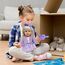 Xerteam 4 teilig Lila Puppenkleidung für 36-43cm Mädchen Puppe, Puppezubehör Mantel Puppen Kleider Socken Schmetterling Stirnband für 16-18 Zoll Baby Puppe, Puppensachen Set Geschenk Kinder