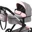 Bayer Design 17033AA Puppenwagen Xeo mit Tasche, höhenverstellbarer Griff, Schwenkschieber, wandelbar als Puppenjogger, bewegliche Vorderräder, integrierter Korb