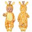Aolso Kleidung Outfits für Baby Puppen, Babypuppenkleidung für 14–18 Zoll große Puppen, 35–45 cm große Babypuppen, Puppe Zubehör, Neue Puppenkleidungs-Outfits, Geschenke für Mädchen (Giraffe)