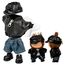 Verdelume 17 cm/6,69 Zoll Puppenkleidung für Labubu, Schwarze Bomberjacke-Outfit, Puppenzubehör, für Jungen & Mädchen, 5-teilig (Ohne Labubu-Puppe)