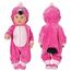 Aolso Kleidung Outfits für Baby Puppen, Babypuppenkleidung für 14–18 Zoll große Puppen, 35–45 cm große Babypuppen, Puppe Zubehör, Neue Puppenkleidungs-Outfits, Geschenke für Mädchen (Flamingo)