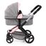 Bayer Design 17033AA Puppenwagen Xeo mit Tasche, höhenverstellbarer Griff, Schwenkschieber, wandelbar als Puppenjogger, bewegliche Vorderräder, integrierter Korb