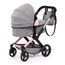 Bayer Design 17033AA Puppenwagen Xeo mit Tasche, höhenverstellbarer Griff, Schwenkschieber, wandelbar als Puppenjogger, bewegliche Vorderräder, integrierter Korb