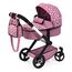 Bayer Design 17076AB Puppenwagen Xeo mit Tasche, höhenverstellbarer Griff, Schwenkschieber, wandelbar als Puppenjogger, bewegliche Vorderräder, integrierter Korb, Nordisches Rosa