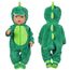 Aolso Kleidung Outfits für Baby Puppen, Babypuppenkleidung für 14–18 Zoll große Puppen, 35–45 cm große Babypuppen, Puppe Zubehör, Neue Puppenkleidungs-Outfits, Geschenke für Mädchen (Dinosaurier)