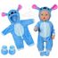 Aolso Kleidung Outfits für Baby Puppen, Babypuppenkleidung für 14–18 Zoll große Puppen, 35–45 cm große Babypuppen, Puppe Zubehör, Neue Puppenkleidungs-Outfits, Geschenke für Mädchen (Stich)