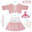Aolso Puppenkleidungsset, 14–18 Zoll Puppenkleidung, Puppenzubehör passend für 35–45 cm, Babypuppenkleidung mit 1 Kleiderbügel, Geburtstagsgeschenk für Mädchen (Kleid)