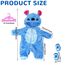 Puppenkleidung für Baby Puppen Blau, Baby Kleidung Outfits Puppe Zubehör für 35-43cm Puppe, Enthält Overall, Socken und Kleiderbügel, Geschenke für Mädchen Jungen (Packung mit 2)