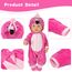 Aolso Kleidung Outfits für Baby Puppen, Babypuppenkleidung für 14–18 Zoll große Puppen, 35–45 cm große Babypuppen, Puppe Zubehör, Neue Puppenkleidungs-Outfits, Geschenke für Mädchen (Flamingo)