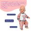 BABY Born Jogginganzug mit Dschungelmotiv zum Aufklappen, Sweatshirt & Leo-Hose - Hochwertiges Puppenzubehör - Kleidung geeignet für alle Puppen der Größe 36 cm