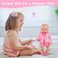 Aolso Puppenkleidungsset, 14–18 Zoll Puppenkleidung, Puppenzubehör passend für 35–45 cm, Babypuppenkleidung mit 1 Kleiderbügel, Geburtstagsgeschenk für Mädchen (Rosa-Lamm)