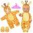 Aolso Kleidung Outfits für Baby Puppen, Babypuppenkleidung für 14–18 Zoll große Puppen, 35–45 cm große Babypuppen, Puppe Zubehör, Neue Puppenkleidungs-Outfits, Geschenke für Mädchen (Giraffe)