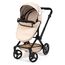 Bayer Design 17075AA Puppenwagen Xeo mit Tasche, höhenverstellbarer Griff, Schwenkschieber, wandelbar als Puppenjogger, bewegliche Vorderräder, integrierter Korb, Beige