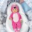 Aolso Kleidung Outfits für Baby Puppen, Babypuppenkleidung für 14–18 Zoll große Puppen, 35–45 cm große Babypuppen, Puppe Zubehör, Neue Puppenkleidungs-Outfits, Geschenke für Mädchen (Flamingo)