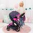 Bayer Design 17080AA Puppenwagen Xeo mit Tasche, höhenverstellbarer Griff, Schwenkschieber, wandelbar als Puppenjogger, bewegliche Vorderräder, integrierter Korb