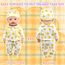 Baby Puppen Puppenkleidung 35-43 cm 1 Oberteil + 1 Hose + 1 Hut + 1 Paar Socken, Kleine gelbe Ente Kleidung Outfits für Baby Kinder Mädchen Jungen (Puppe Nicht enthalten)