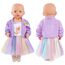 Aolso Puppenkleidungsset, 14–18 Zoll Puppenkleidung, Puppenzubehör passend für 35–45 cm, Babypuppenkleidung mit 1 Kleiderbügel, Geburtstagsgeschenk für Mädchen (Einhornkleid)