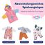 BABY born Bademantel - Mit Enten-Kapuze & verschiedenfarbigen Ärmeln - Hochwertiges Puppenzubehör - Kleidung geeignet für Puppen der Größe 43 cm