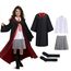 Zauberer Kostüm Kinder, CJBIN 8 Teiliges Umhang Kinder, Zauberer Umhang mit Bluse,Rock,Socken,Zauberstab,Brille,Krawatte Halskette,Zau-berer Cosplay Kos-tüm,Halloween KostümKinder für Karneval Cosplay