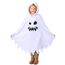ZZOUFI Geister Kostüm Kinder, Gespenst Kostüm für Mädchen Jungen Baby Kleinkinder, Halloween Kinder Geist Kostüm, Weiß, mit Kapuze (Empfohlenes Alter 4–5–6, Körpergröße 110–120 cm)