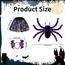 23GUANYI Kostüm Spinne Halloween Kostüm Spinne Verkleidung für Halloween Rollenspiele Party (Violett)