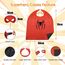 LATERN 6Pcs Superheld Cape und Maske, Cartoon Superheld Kostüme Verkleiden sich Spielzeug für Kinder Jungen Mädchen Geburtstag Party Favors