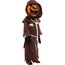 Spooktacular Creations Scary Scarecrow Pumpkin Wackelkopf Kostüm mit Kürbis Halloween Maske für Kinder Rollenspiele (XXL (14-16yr))