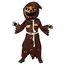 Spooktacular Creations Gruseliges Vogelscheuche Kürbis Bobble Kopf Kostüm mit Kürbis Halloween Maske für Kinder Rollenspiele (Medium (8-10 yrs))