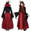 Vampir Kostüm Mädchen - Karneval Kostüm Kinder Vampir Kleid Kostüme Dress Up, Halloween Costume Mädchen Cosplay Gothic Kostüme mit Halskette und Vampire Zähne für Fasching Karneval Dracula Party