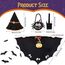Hoiloie Halloween Kostüm Kinder,Fledermaus Umhang,mit 1 * Hut,1*Spinne Trick or Treat Taschen,für Halloween,Karneval, Themenparty,heloweenkostüme,Geeignet für Höhe 90-150cm Mädchen Jungen Kinder