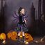 23GUANYI Kostüm Spinne Halloween Kostüm Spinne Verkleidung für Halloween Rollenspiele Party (Violett)