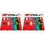 LATERN 6Pcs Superheld Cape und Maske, Cartoon Superheld Kostüme Verkleiden sich Spielzeug für Kinder Jungen Mädchen Geburtstag Party Favors