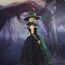 Generisch Hexenkostüm Kinder - Hexenkostüm Mädchen Set 4-Teilig：Hexenhut,Tasche,Kleid Mit Zauberstab Cosplay Elegant Witch Costume Hexe Kostüm Für Faschingskostüme Karneval Kostüm Party