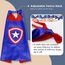 LATERN 6Pcs Superheld Cape und Maske, Cartoon Superheld Kostüme Verkleiden sich Spielzeug für Kinder Jungen Mädchen Geburtstag Party Favors