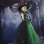 Generisch Hexenkostüm Kinder - Hexenkostüm Mädchen Set 4-Teilig：Hexenhut,Tasche,Kleid Mit Zauberstab Cosplay Elegant Witch Costume Hexe Kostüm Für Faschingskostüme Karneval Kostüm Party