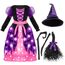 Spooktacular Creations Hexenkostüm für Mädchen, rosa Druck Hexenkostüm, Light-up Hexen Halloween Kostüm Kleid up-s