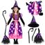 Spooktacular Creations Hexenkostüm für Mädchen, rosa Druck Hexenkostüm, Light-up Hexen Halloween Kostüm Kleid up-s