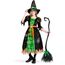 Spooktacular Creations Grün Hexe Kostüm, Hexenkostüm, Karneval Fasching Bekleidung, 3-teiliges Halloween Kostüm Deluxe Set für Mädchen