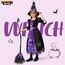 Spooktacular Creations Hexe Kostüm, Hexenkostüm, Karneval Fasching Bekleidung, 3-teiliges Halloween Kostüm Deluxe Set für Mädchen