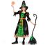 Spooktacular Creations Grün Hexe Kostüm, Hexenkostüm, Karneval Fasching Bekleidung, 3-teiliges Halloween Kostüm Deluxe Set für Mädchen