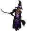 Spooktacular Creations Hexe Kostüm, Hexenkostüm, Karneval Fasching Bekleidung, 3-teiliges Halloween Kostüm Deluxe Set für Mädchen
