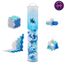 Plus-Plus 4305 Geniales Konstruktionsspielzeug, Glitzer Frost, Kreativ-Bausteine Tube, 240 Teile