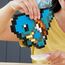 MEGA Pokémon Schiggy - zusammenbaubare Figur im Retro-Look, Pixel Art, 15 cm groß, inklusive Basis zur Wandmontage, für Erwachsene und erfahrene Sammler, HTH77