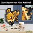 MEGA Pokémon Actionfigur-Bauset, Evoli mit 323 Teilen im Retro-Pixelstil, ideal als Tisch- oder Wanddeko, Spielzeug für Sammler zum Zusammenbauen und Präsentieren, HTH78