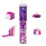 Plus-Plus Geniales Konstruktionsspielzeug, Tube Glitzer, Bausteine-Set, 240 Teile, Lila, Rosa