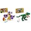 LEGO 31058 Creator Dinosaurier Spielzeug, Kinder & 31125 Creator 3-in-1 Wald-Fabelwesen: Hase - Eule - Eichhörnchen, Set mit Tierfiguren zum Bauen, Spielzeug ab 7 Jahre