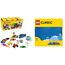 LEGO Classic Mittelgroße Bausteine-Box, Konstruktionsspielzeug & Classic Blaue Bauplatte, quadratische Grundplatte mit 32x32 Noppen als Basis Sets, Konstruktionsspielzeug für Kinder 11025